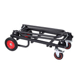Giantz Foldable Hand Trolley Collapsible Transport Cart 180kg Load Black - Top-Down View