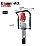 BAUMR-AG HP360e 2200W Electric Post Driver, with 2 Piling Socket Sleeves