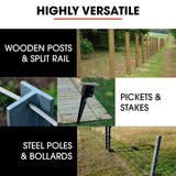 BAUMR-AG HP360e 2200W Electric Post Driver, with 2 Piling Socket Sleeves