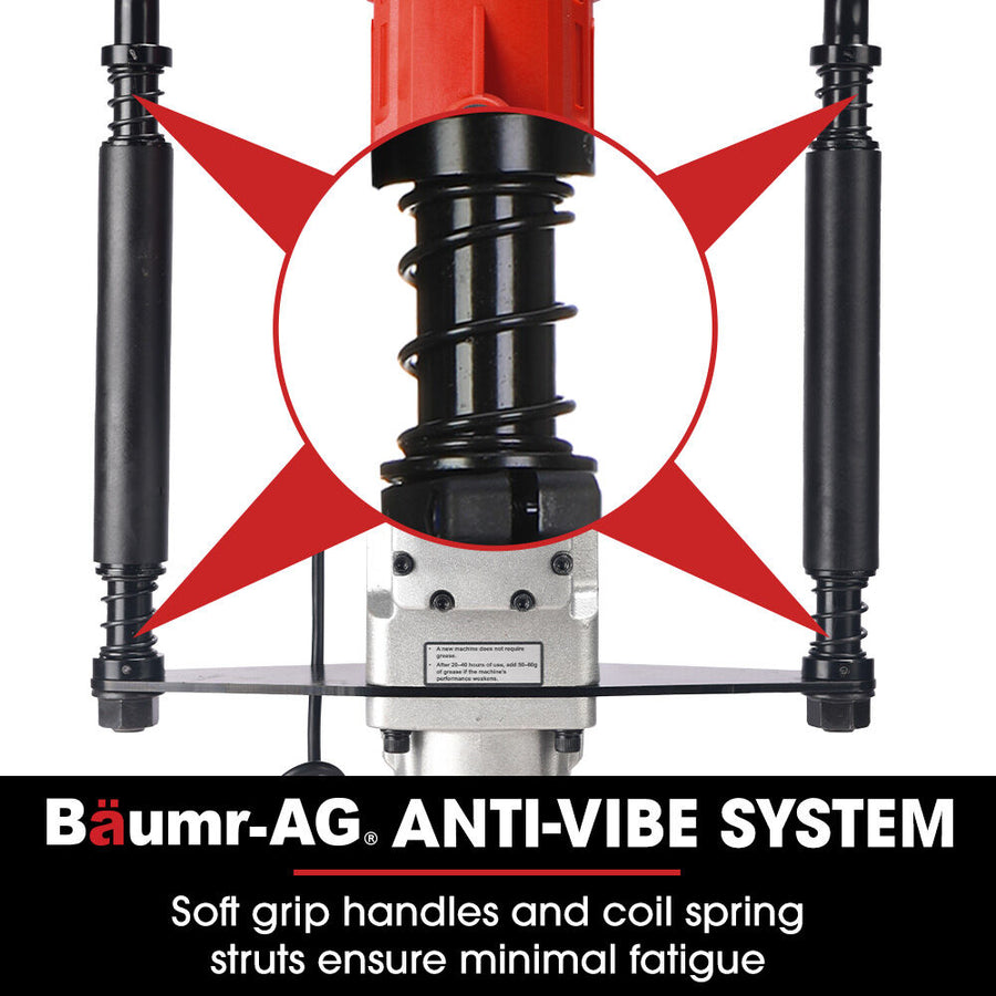 BAUMR-AG HP360e 2200W Electric Post Driver, with 2 Piling Socket Sleeves