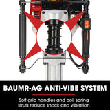 Baumr-AG 52cc 2-Stroke Petrol Post Driver with 2 Drive Sockets - Side View