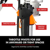 BAUMR-AG 38cc 4-Stroke Petrol Post Driver, with Carry Case & 3 Piling Sleeves - Top-Down View