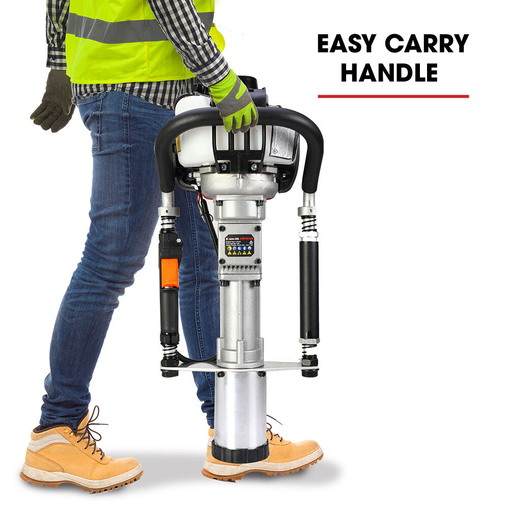 BAUMR-AG 38cc 4-Stroke Petrol Post Driver, with Carry Case & 3 Piling Sleeves