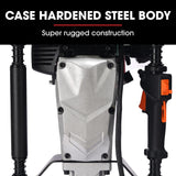 BAUMR-AG HP480 55cc 4-Stroke Petrol Post Driver, with 2 Piling Socket Sleeves - 45-Degree Angle