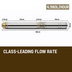 1HP Submersible Bore Water Pump Deep Well Irrigation Stainless Steel 240V