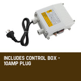 1HP Submersible Bore Water Pump Deep Well Irrigation Stainless Steel 240V - Low Angle