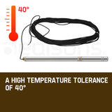 Protege 3HP Submersible Bore Water Pump Deep Well Irrigation Stainless Steel 240V - Close-Up Angle