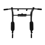 Everfit Pull Up Bar Dip Station Multi Gym 150kg Home Power Station Black Red - Side View