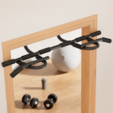 Everfit Pull Up Bar 104CM Doorway Chin Up Horizontal Bar Gym - Close-Up Angle