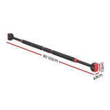 Everfit Pull Up Bar 90CM-125CM Doorway Chin Up Horizontal Bar Gym - Front View
