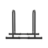 Everfit Dip Station Parallette Bars Home Gym Workout Stand Black - Side View