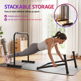 Everfit Dip Station Parallette Bars Home Gym Workout Stand Black - Extra Image