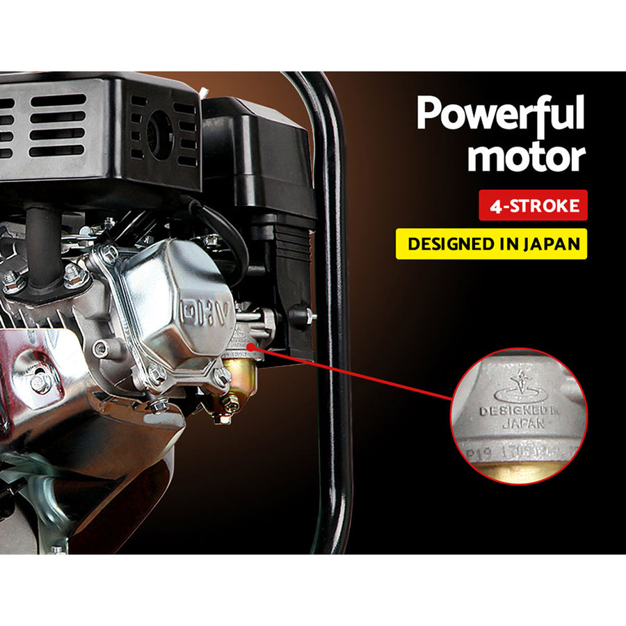 Giantz Petrol Water Pump 7HP Max, 2" High Flow 4-Stroke Engine Transfer Fire Fighting Pumps Rain Tank Oil, image 4