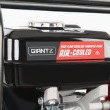 Giantz Petrol Water Pump 2 Transfer High Flow Fire Fighting Irrigation - Close-Up Angle