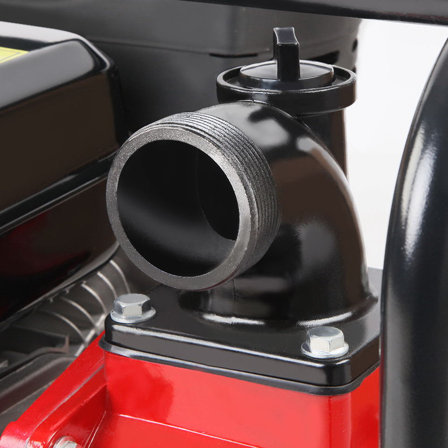 Giantz 2 inch petrol water pump with 210cc 4-stroke engine, black and red, image 9