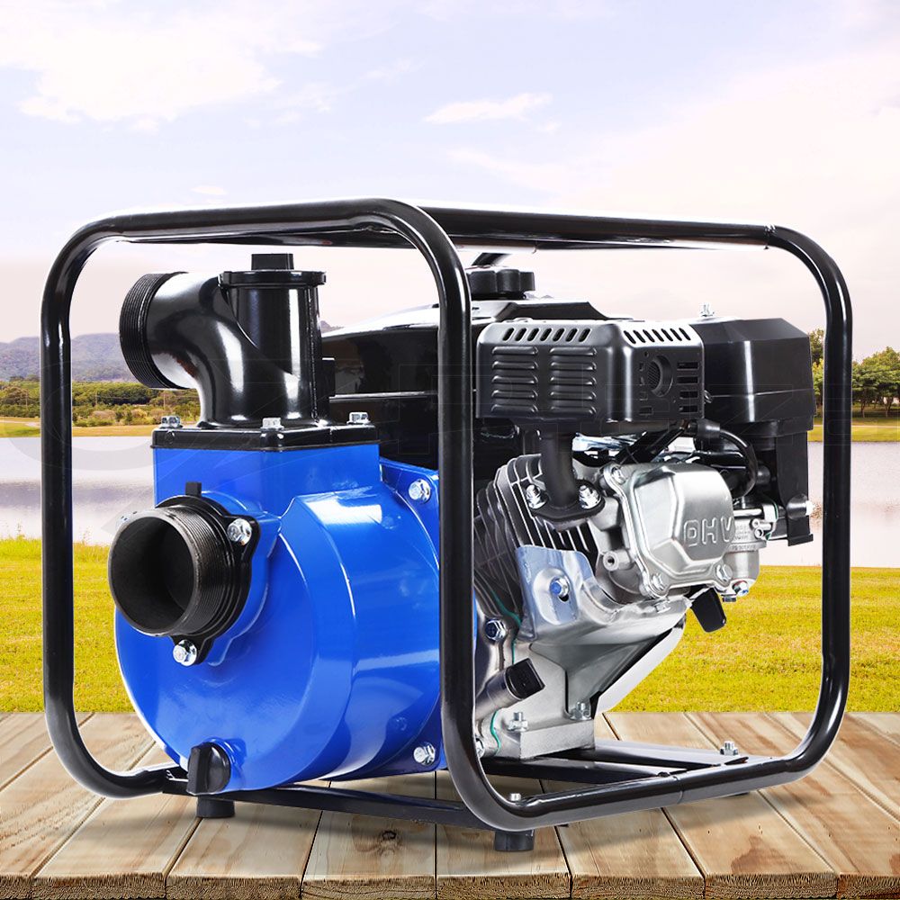 Giantz Petrol Water Pump 3 High Flow Transfer Fire Fighting Irrigation