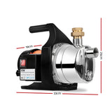 High-Efficiency 1500W Stainless Steel Garden Water Pump - Front View