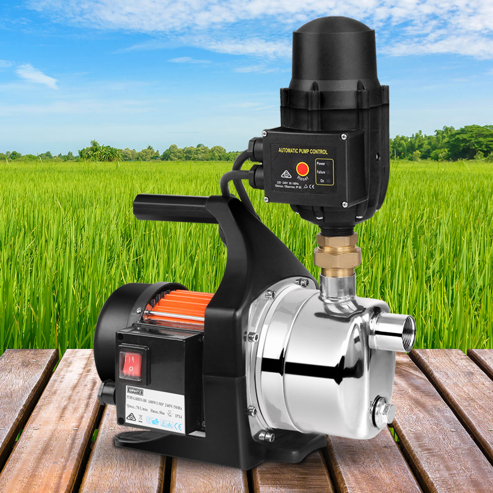Giantz 1500W Automatic High-Pressure Garden Water Pump with Controller