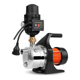 Giantz Garden Water Pump 1500W Max. High Pressure Tank Rain Farm Irrigation Black - Top-Down View