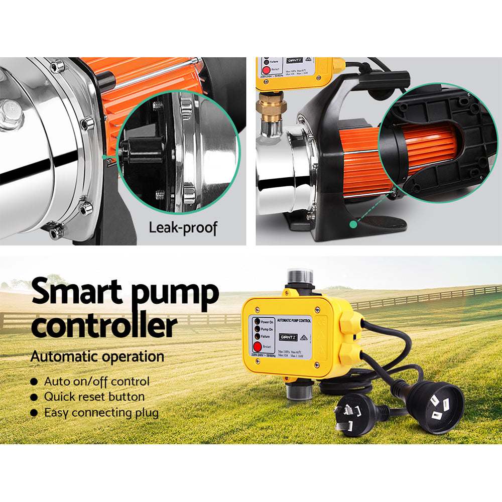 Giantz 1500W Automatic High Efficiency Garden Water Pump with Pressure Control