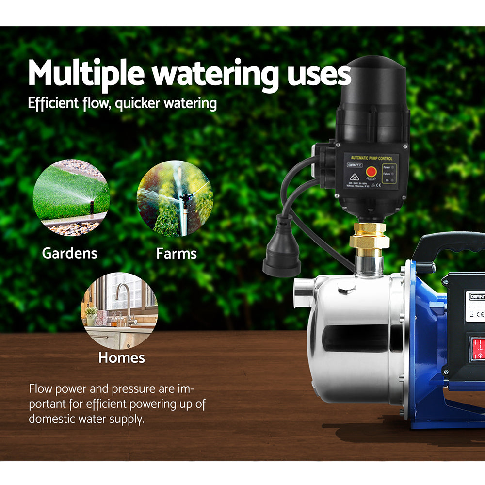 Giantz 2300W High-Performance Automatic Garden Water Pump with Pressure Controller