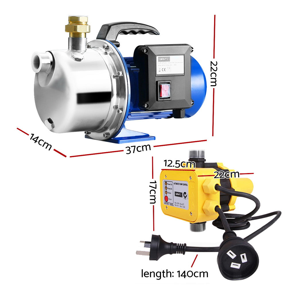 Giantz 2300W High-Performance Automatic Garden Jet Water Pump with Pressure Controller