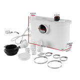 Giantz Macerator Sewerage Pump Waste Water Marine Toilet Disposal Unit Clean - Front View