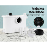 Giantz Macerator Sewerage Pump Waste Water Marine Toilet Disposal Unit Clean - Side View