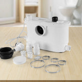 Giantz Macerator Sewerage Pump Waste Water Marine Toilet Disposal Unit Clean - Low Angle