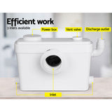 Giantz Macerator Sewerage Pump Waste Water Marine Toilet Disposal Unit Laundry - Side View