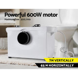 Giantz Macerator Sewerage Pump Waste Water Marine Toilet Disposal Laundry Unit - Side View