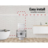 Giantz Macerator Sewerage Pump Waste Water Marine Toilet Disposal Laundry Unit - Rear View
