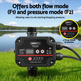 GIANTZ Digital Water Pump Controller 16A 1.5kW Max High Power Pressure Switch Adjustable 10Bar IP65 - Rear View