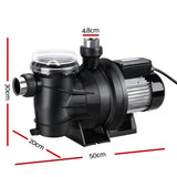 Giantz Pool Pump Swimming Water Pump 2000W Max. 2.7HP Circulation Filter Electric Spa - Front View