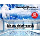 Giantz Pool Pump Swimming Water Pump 2000W Max. 2.7HP Circulation Filter Electric Spa - Rear View