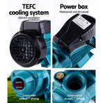 Giantz Peripheral Water Pump Garden Boiler Car Wash Auto Irrigation QB60 Black, image 5