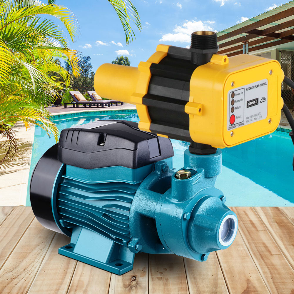 High-Performance Electric Water Pump for Garden and Farm Irrigation - QB60 Yellow