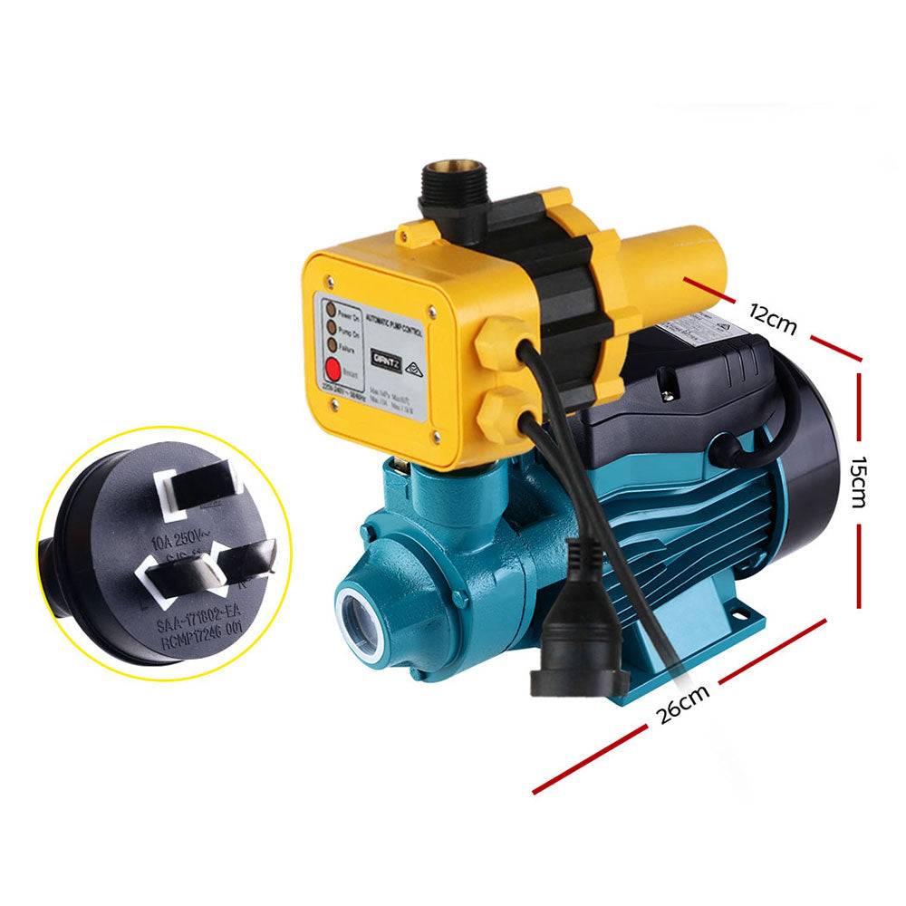 High-Performance Electric Water Pump for Garden and Farm Irrigation - QB60 Yellow