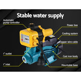 High-Performance Electric Water Pump for Garden and Farm Irrigation - QB60 Yellow - Side View