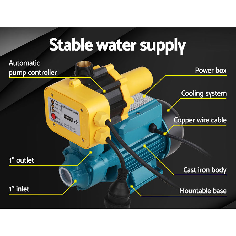 Giantz Peripheral Pump Auto Controller Clean Water Garden Farm Rain Irrigation, image 3