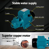 Giantz Peripheral Water Pump Garden Boiler Car Wash Auto Irrigation House QB80 - 45-Degree Angle
