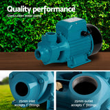 Giantz Peripheral Water Pump Garden Boiler Car Wash Auto Irrigation House QB80 - Close-Up Angle