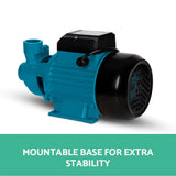 Giantz QB80 High-Performance Clean Water Pump for Garden Irrigation and Pool Use - Side View