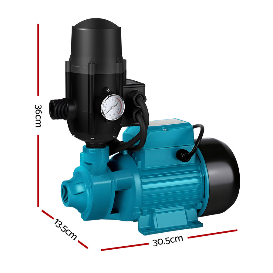 Giantz Peripheral Water Pump Garden Boiler Car Wash Auto Irrigation QB80 Black