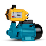 Giantz Peripheral Water Pump Garden Boiler Car Wash Auto Irrigation QB80 Yellow - Front View