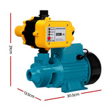 Giantz Peripheral Water Pump Garden Boiler Car Wash Auto Irrigation QB80 Yellow - Side View