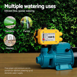 Giantz Peripheral Water Pump Garden Boiler Car Wash Auto Irrigation QB80 Yellow - 45-Degree Angle