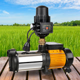 Giantz Garden Water Pump High Pressure 2000W 4-Stage Tank Irrigation Black - Low Angle