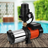 Giantz Garden Water Pump High Pressure 1800W 5-Stage Tank Irrigation Black - Low Angle