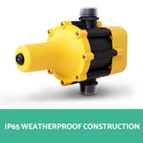 Giantz Garden Water Pump High Pressure 2500W 5-Stage Tank Irrigation Yellow - Rear View